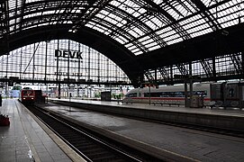 Intérieur de la gare centrale de Cologne