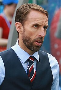 Gareth Southgate, the current England national football team manager Gareth Southgate 2018 cropped.jpg