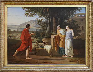 Jacob coming to find the daughters of Laban