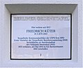 Gedenktafel Wohnhaus Friedrich Küter
