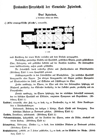 Floor plan, Ludorff 1894 Georgskirche Ludorff.jpg