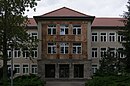 Gerhard Goßmann primary school with main building, connecting building and auditorium as well as transformer house