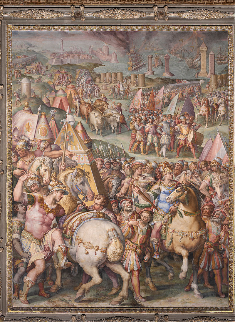 Giorgio Vasari - The emperor Massimiliano lifts the siege from Livorno - Google Art Project.jpg