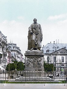 Goethedenkmal vor dem alten Stadttheater, vor 1902