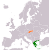 Location map for Greece and Slovakia.