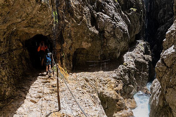 Gorge Höllentalklamm, Wetterstein Mountains, Germany