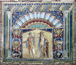 Neptunus és Amphitrité – mozaik egy herculaneumi ház falán