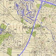 Historische kaartenreeks voor het gebied van Khirbat Al-Kasayir (jaren 40 met moderne overlay).jpg