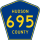 County Route 695 marker