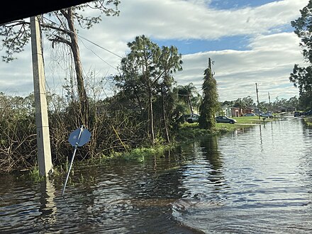 Flooding and Damage from Hurricane Ian in North Port, Sarasota County