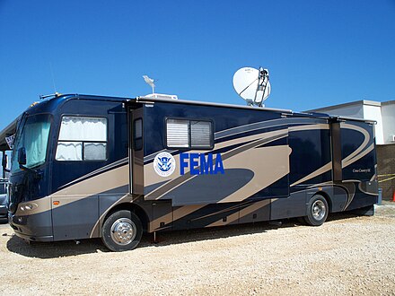 FEMA vehicle provides communications support after a major hurricane.