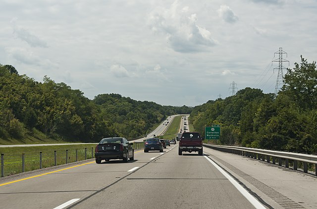I-71 in Carroll County, Kentucky