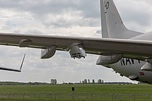 Empty underwing hardpoint on a Boeing P-8 Poseidon ILA 2018, Schonefeld (1X7A5416).jpg