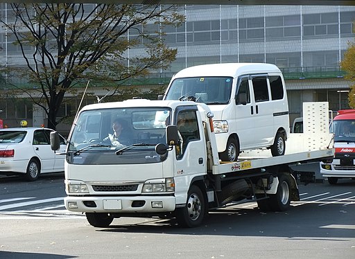 ISUZU ELF, 5th Gen, wide-cab-type, Carrier car