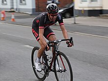 Ian Bibby, shortly before winning the Chorley Grand Prix on 4 April 2015 Ian Bibby Chorley Grand Prix.jpg