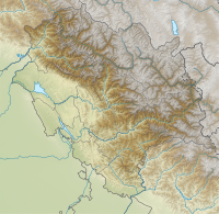 Topographic map of Himachal Pradesh. Most of the state is mountainous.