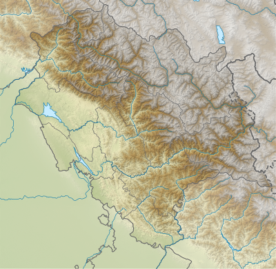 Location map India Himachal Pradesh relief