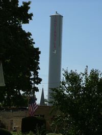 The water tower in Indianola Indianola Illinois water tower.png