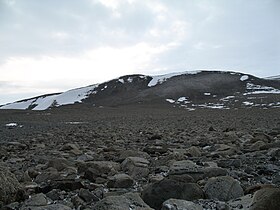 The rocky terrain