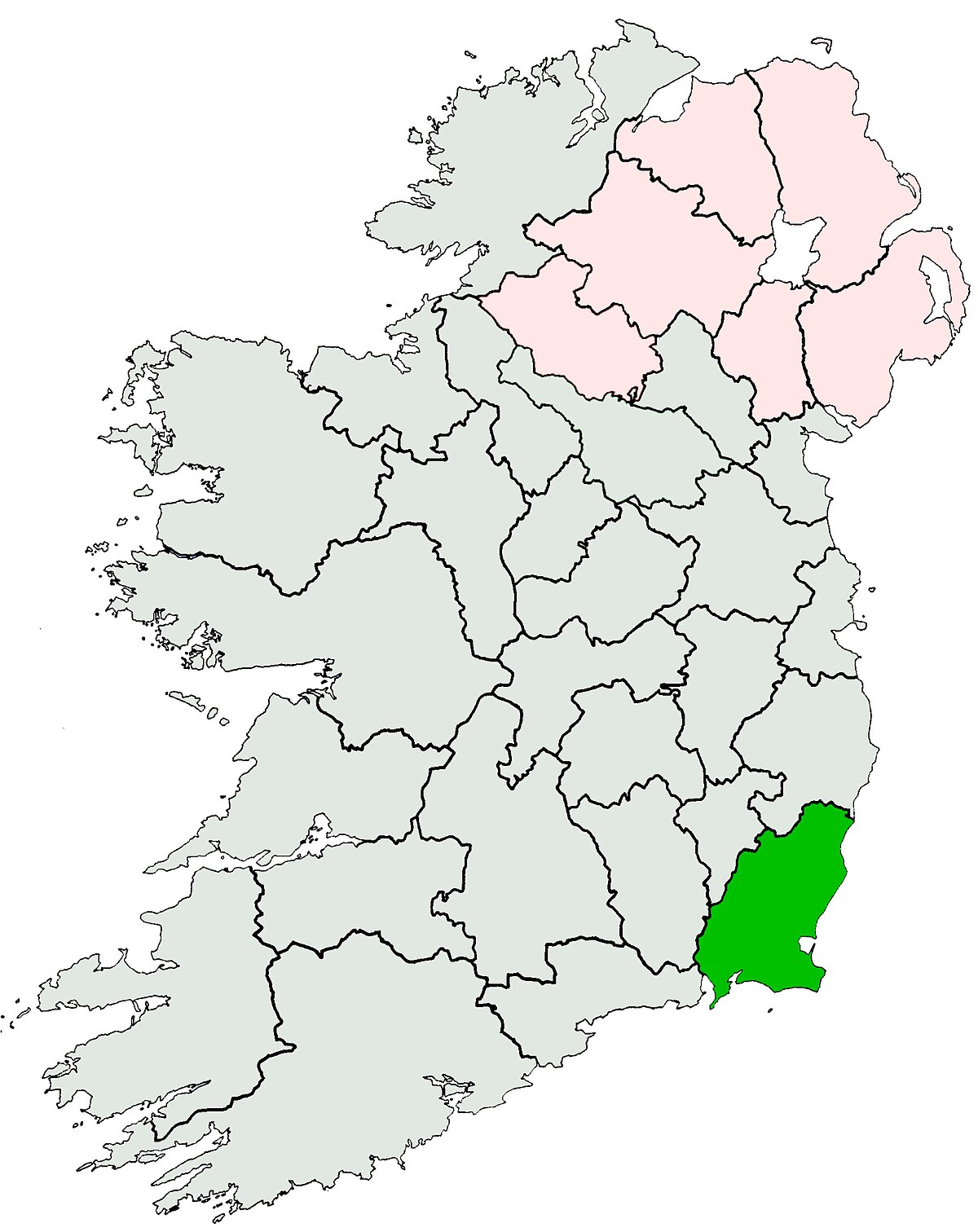 Where Is Wexford In Ireland Map History of County Wexford   Wikipedia