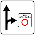 Italian traffic signs - preavviso ZTL destra.svg
