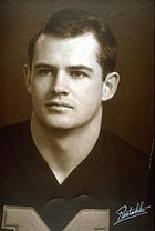 End Jack Clancy set a Michigan record with 1,077 receiving yards in 1966. Jack Clancy.JPG