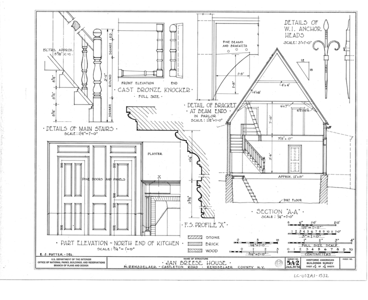 File:Jan Breese House, Castleton Road, East Greenbush, Rensselaer County, NY HABS NY,42-GREBUE,1- (sheet 4 of 4).png