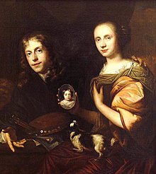 Jan de Baen - Self-Portrait with His Wife, Maria de Kinderen - WGA01150.jpg