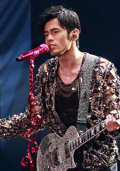 Chou performing during the Opus Jay World Tour in 2013