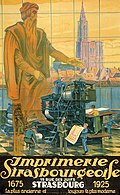Affiche Imprerie Strasbourgeoise (1925)