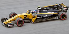 Palmer driving for Renault at the 2017 Malaysian Grand Prix Jolyon Palmer 2017 Malaysia FP2.jpg