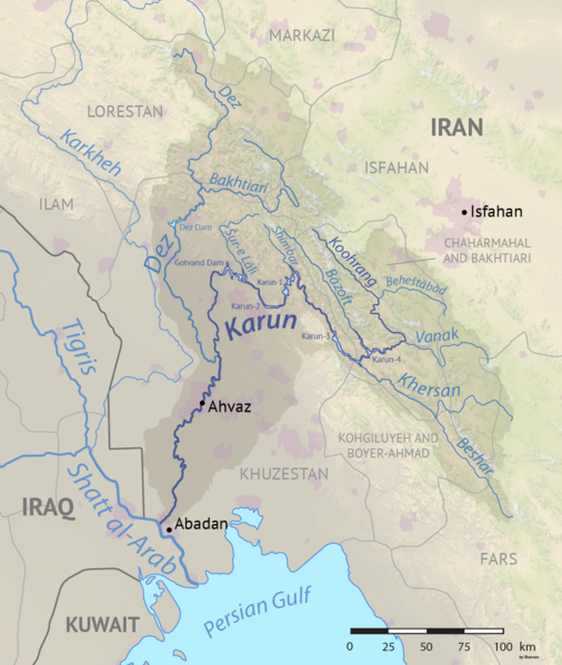 File:Karun river basin.png