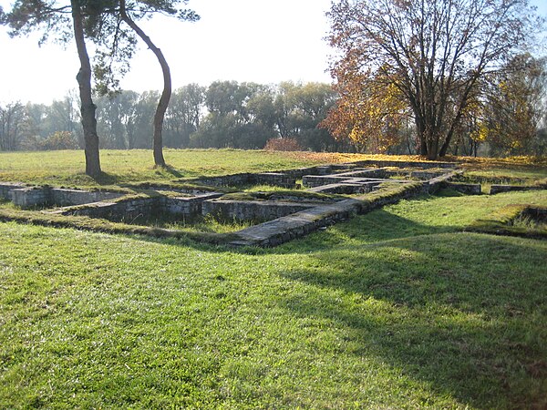 Foundation of Roman mansio at Eining, Germany