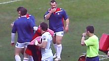 Keiron Cunningham warming up for St Helens in 2010 Keiron Cunningham.JPG