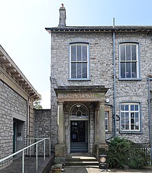 Entrance to Kendal Museum, which was established in 1796 Kendal Museum entrance.JPG