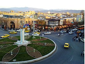 Khoy city center in iran country.jpg