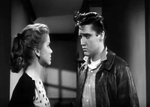 Dolores Hart and Elvis Presley, 1958 King Creole 1958 (Elvis Presley and Dolores Hart).JPG
