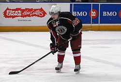 Dutchmen player 2013-14 season. Kitchener Dutchmen player 2014.jpg