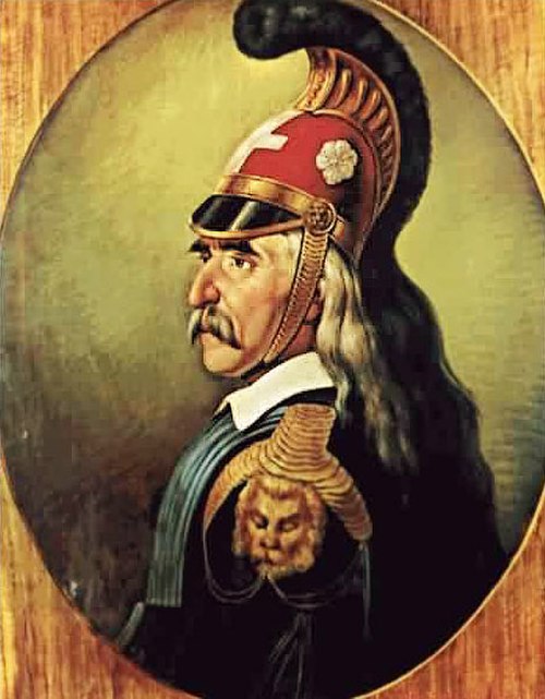 Theodoros Kolokotronis, a key political leader in the Russian Party in the 1830s