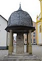 This is a picture of the Bavarian Baudenkmal (cultural heritage monument) with the ID D-6-78-150-111 (Wikidata) Kriegerdenkmal, Unterspiesheim, Gemeinde Kolizheim, Unterfranken, Deutschland