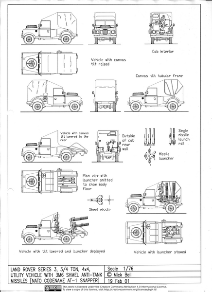 File:Land Rover Series III, Truck, Utility, 3(4 ton, 4×4, with 3M6 Shmel, AT-1 Snapper, Anti-Tank Missiles.png