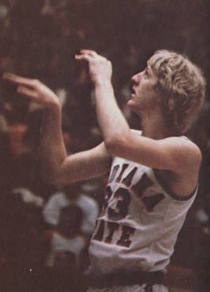 Larry Bird won the 1979 award while leading Indiana State to an undefeated regular season
