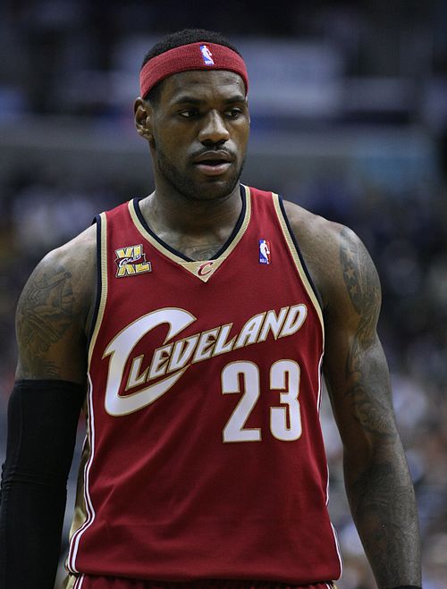 Cavaliers forward and Akron native LeBron James, who was the first overall pick of the 2003 NBA draft. A perennial NBA All-Star and a four-time NBA MV