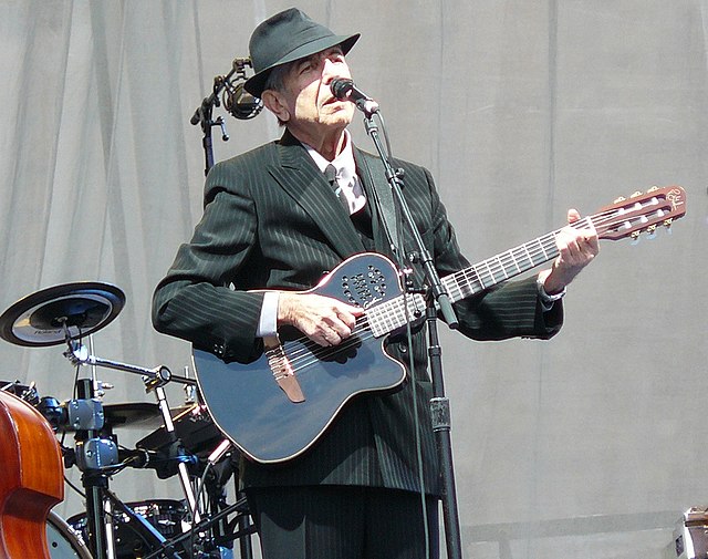 Cohen at Edinburgh Castle, July 2008