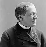Black-and-white photographic portrait of Levi P. Morton