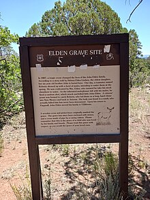 Historical Marker for the little John John Eldon Grave