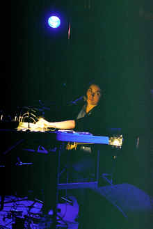 Harris performing as Grouper in Glasgow, 2012