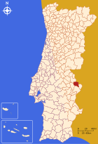 Location of the Arronches district