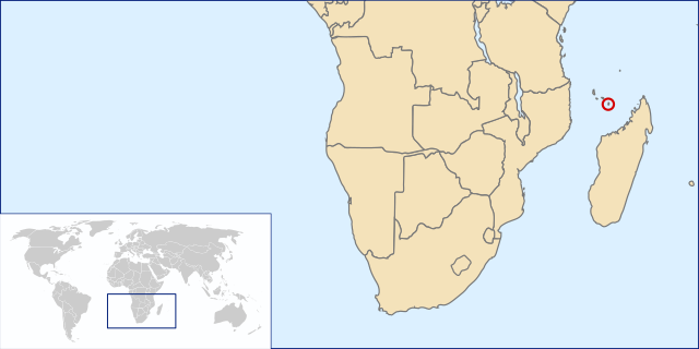 Ligging van Mayotte