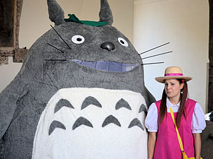 Totoro and Mei cosplayers at Lucca Comics & Games in 2013.